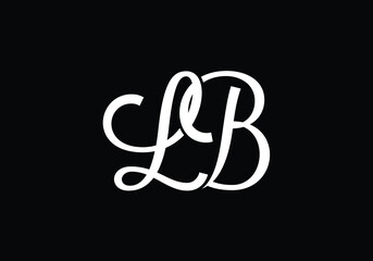 Initial Monogram Letter LB Logo Design Vector Template. L B Letter Logo Design 