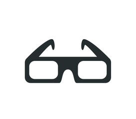 3D glasses icon.  Cinema glasses illustration. 