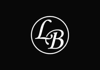 Initial Monogram Letter LB Logo Design Vector Template. L B Letter Logo Design 