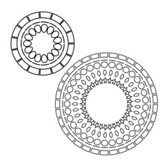 round lace ornament