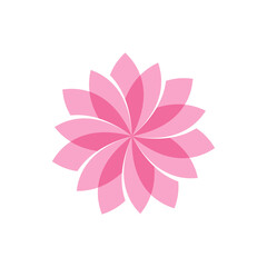 Flower logo vector design template