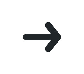 Arrow icon.  Flat arrow icon. 