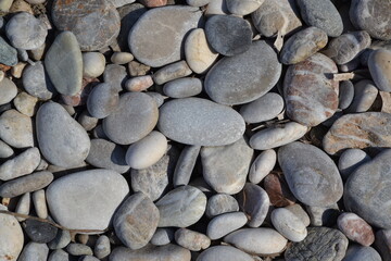 pebble stones on the beach in Croatia