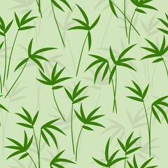 vector bamboo shoots seamless pattern