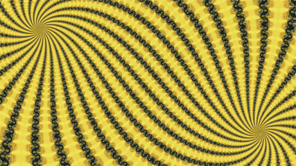 Ornate geometric wide pattern and artfully abstract multicolored background