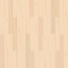 Seamless wooden parquet floor texture in light color from top view