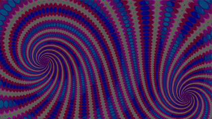 Ornate geometric wide pattern and artfully abstract multicolored background