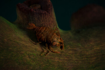 Commensal Shrimp (Pontonides maldivensis). Underwater macro photography from Romblon, Philippines