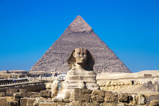 Great Pyramid of Giza, UNESCO World Heritage site, Cairo, Egypt.