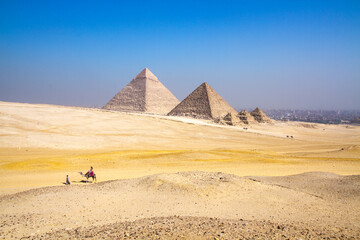 Great Pyramid of Giza, UNESCO World Heritage site, Cairo, Egypt.