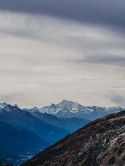 vista de los alpes suizos