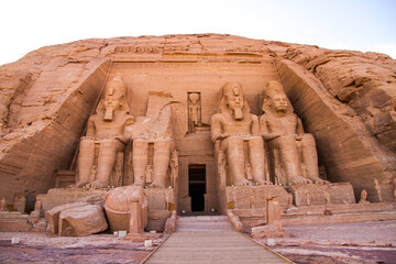 Abu Simbel temple, UNESCO World Heritage site, Aswan, Egypt.
