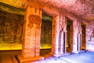 Abu Simbel temple, UNESCO World Heritage site, Aswan, Egypt.
