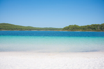 Lake Mckenzie is one of the most visited natural sites in Australia. It is famous for it's turquoise water and pure white sand.