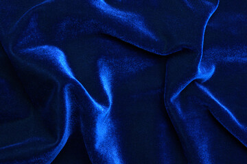 Beautiful luxury dark blue velvet texture background cloth.