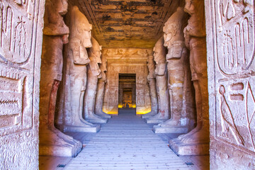 Abu Simbel temple, UNESCO World Heritage site, Aswan, Egypt.