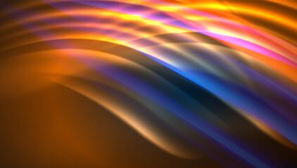 Creative fluid wave lines abstract background. Trendy abstract layout template for business or technology presentation, internet poster or web brochure cover, wallpaper