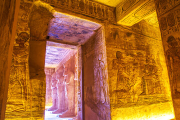 Abu Simbel temple, UNESCO World Heritage site, Aswan, Egypt.