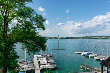 Lake Mattsee, Salzburger Land, Austria, in summer
