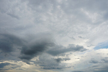 A stratocumulus cloud belongs to a genus-type of clouds characterized by large dark, rounded...