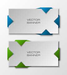 Design shape Origami vector colorfull banner