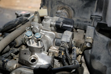 Injection system on motorcycle engines