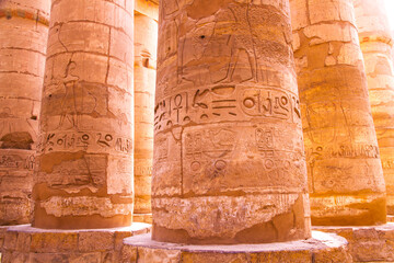 Ancient Karnak temple, UNESCO World Heritage site, Luxor, Egypt.