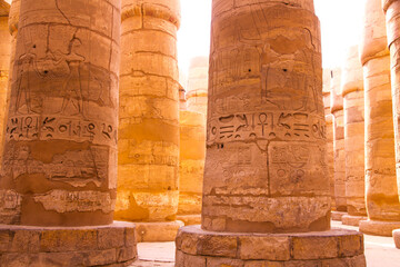 Ancient Karnak temple, UNESCO World Heritage site, Luxor, Egypt.