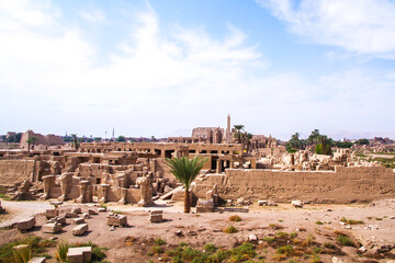 Fototapeta na wymiar Ancient Karnak temple, UNESCO World Heritage site, Luxor, Egypt.
