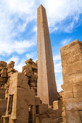 Ancient Karnak temple, UNESCO World Heritage site, Luxor, Egypt.