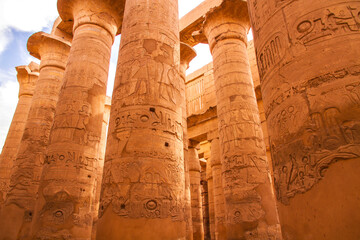 Ancient Karnak temple, UNESCO World Heritage site, Luxor, Egypt.
