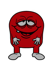 Lustiges kleines Männchen Gesicht 