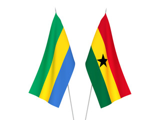 Ghana and Gabon flags