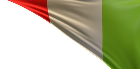 Fototapeta premium italy flag digital modern in the wind 3d