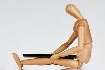 Wooden toy look on smartphone