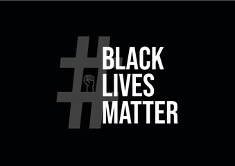 Fototapeta na wymiar Black Lives Matter vector sign