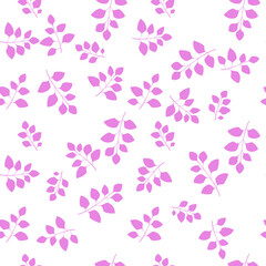 Texture with flowers and plants. Floral ornament. Original flowers vector pattern.