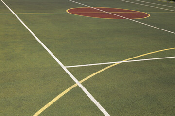 Obraz premium sports ground in a green yard