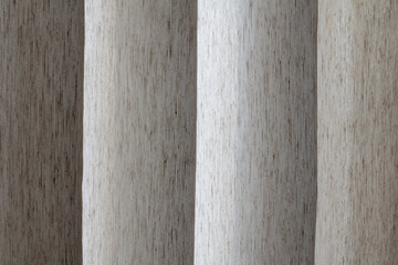 abstract linen curtain close-up