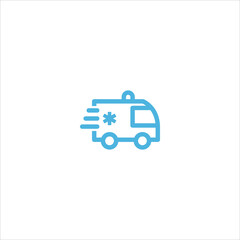 ambulance icon flat vector logo design trendy