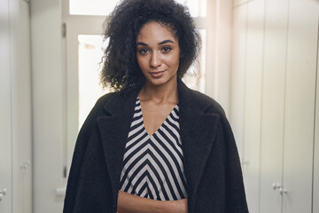Beautiful business lady posing for the camera