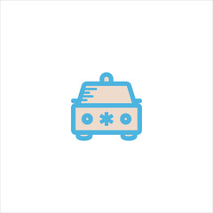 ambulance icon flat vector logo design trendy