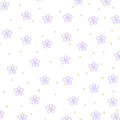 seamless background with flowers