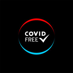 Design of covd free area message
