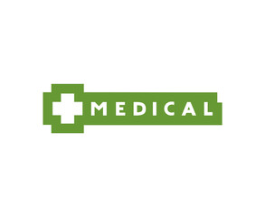 Design of medical green symbol