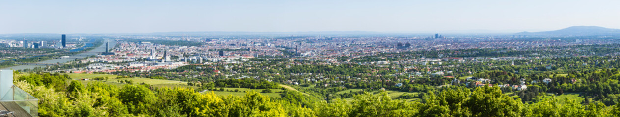 Fototapeta na wymiar Vienna High Angle Panorama, Austria