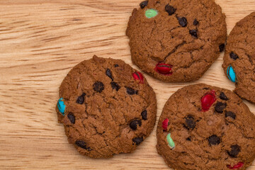 rainbow chocolate cookies