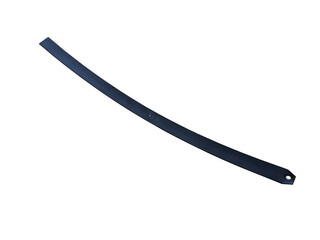 Leaf spring suspension truck isolated on white background. New spare parts auto shop.