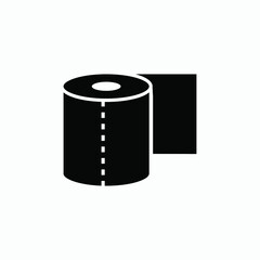 toilet paper icon vector