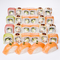 
rolls for a restaurant menu on a white background6